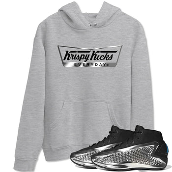 Adidas AE 1 Silver Metallic shirts to match jordans Krispy Kicks sneaker match tees AE 1 Silver Metallic match shoes to clothes SNRT Sneaker Tees unisex cotton Heather Grey 1 shirts