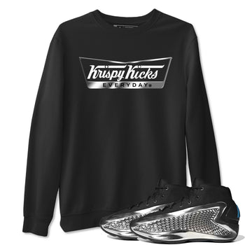 Adidas AE 1 Silver Metallic shirts to match jordans Krispy Kicks sneaker match tees AE 1 Silver Metallic match shoes to clothes SNRT Sneaker Tees unisex cotton Black 1 shirts