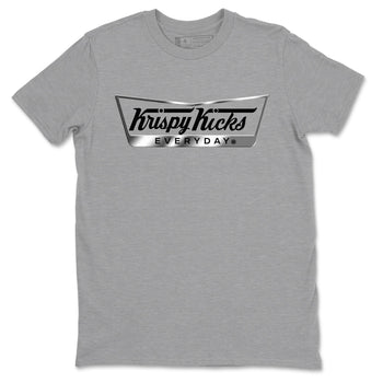 Adidas AE 1 Silver Metallic shirts to match jordans Krispy Kicks sneaker match tees AE 1 Silver Metallic match shoes to clothes SNRT Sneaker Tees unisex cotton Heather Grey 2 shirts