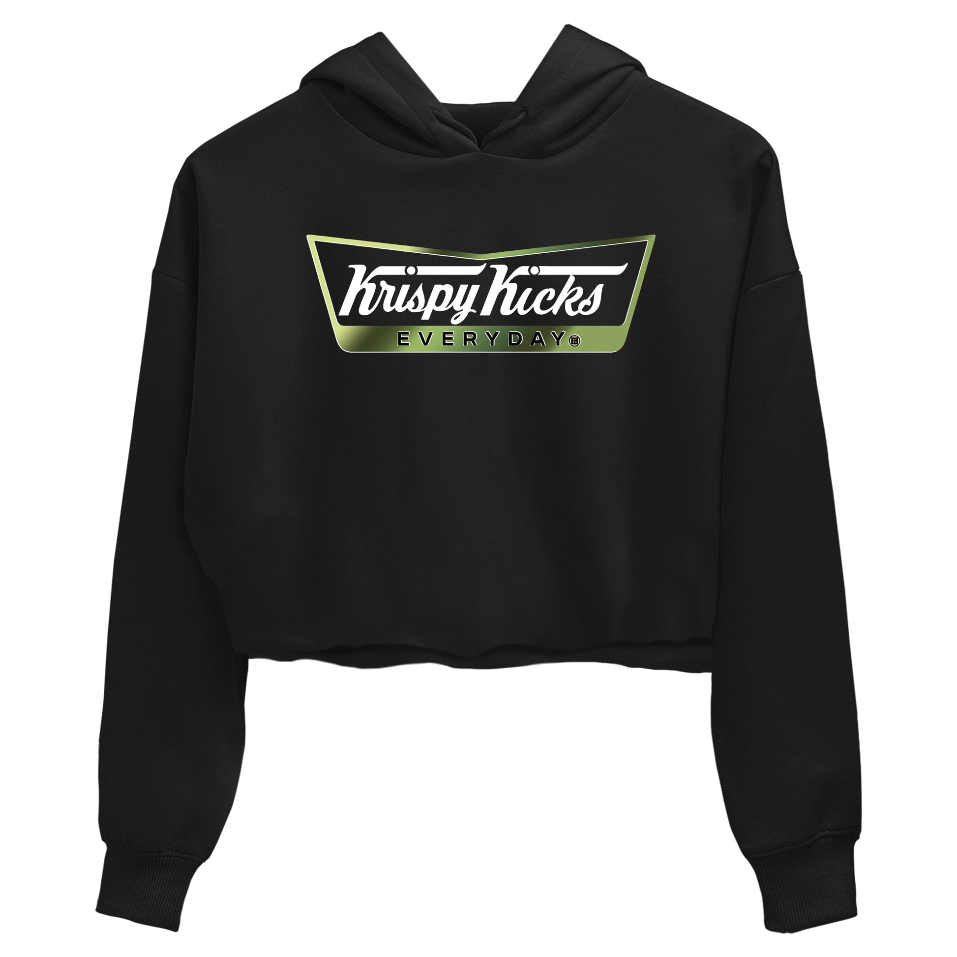 Best Christmas gifts for sneakerheads - Sneaker Tees To Match Air Foamposite One Pine Green Sneakers – Krispy Kicks Crop T-Shirt Black 2