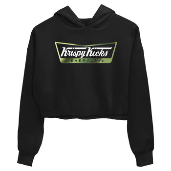 Best Christmas gifts for sneakerheads - Sneaker Tees To Match Air Foamposite One Pine Green Sneakers – Krispy Kicks Crop T-Shirt Black 2