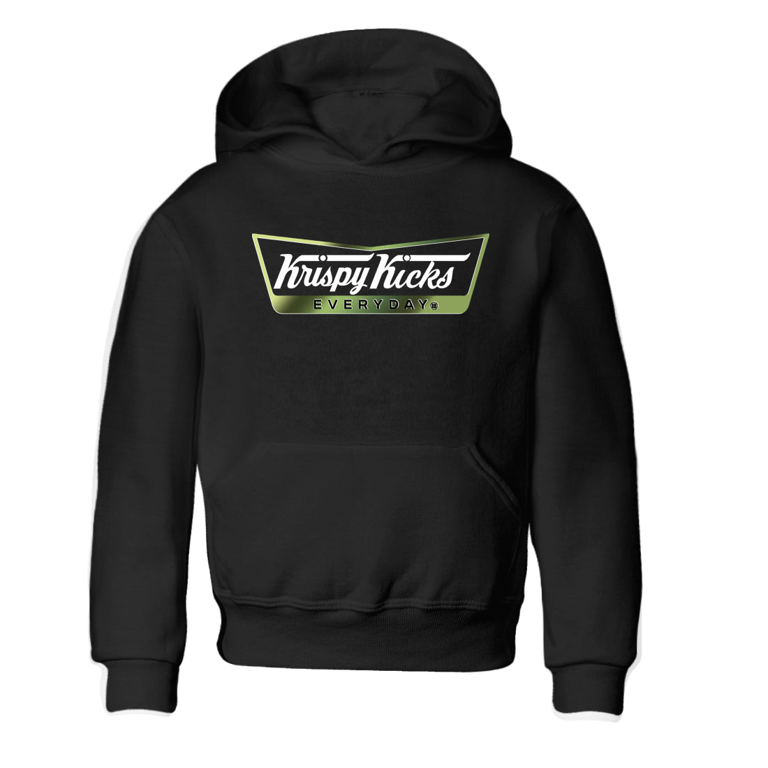 Best Christmas gifts for sneakerheads - Sneaker Tees To Match Air Foamposite One Pine Green Sneakers – Krispy Kicks Kids T-Shirt Black 2