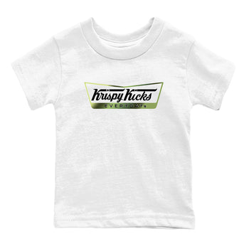 Best Christmas gifts for sneakerheads - Sneaker Tees To Match Air Foamposite One Pine Green Sneakers – Krispy Kicks Kids T-Shirt White 2