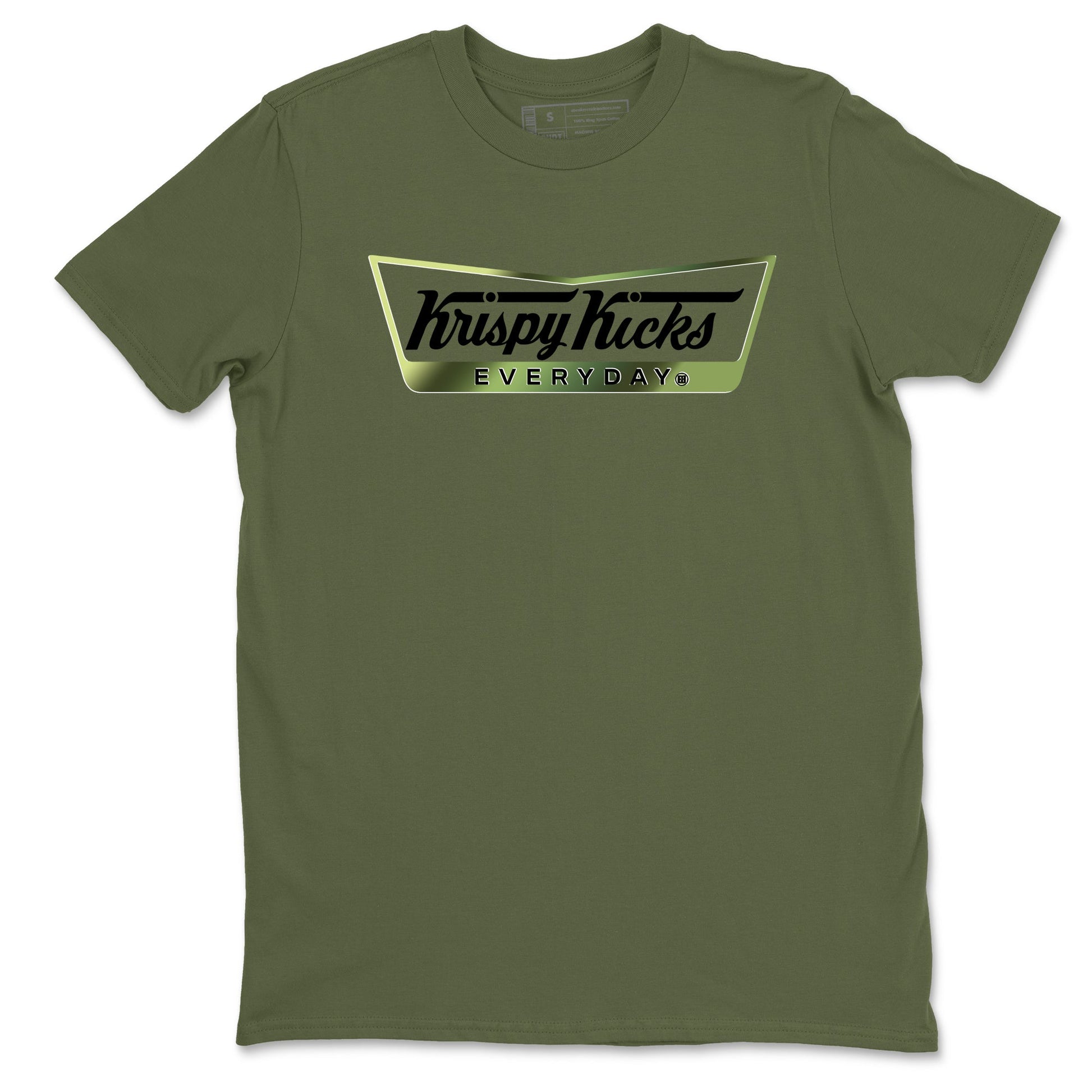 Best Christmas gifts for sneakerheads - Sneaker Tees To Match Air Foamposite One Pine Green Sneakers – Krispy Kicks Tee Military Green 2