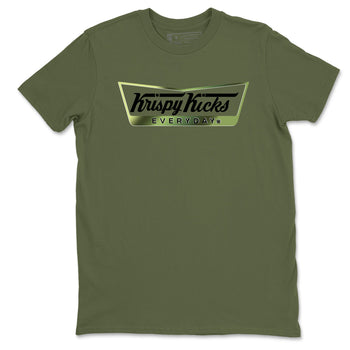 Best Christmas gifts for sneakerheads - Sneaker Tees To Match Air Foamposite One Pine Green Sneakers – Krispy Kicks Tee Military Green 2