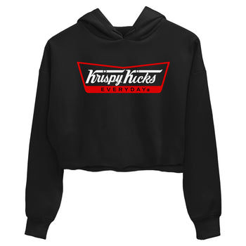 1s Black Toe Reimagined shirts to match jordans Krispy Kicks sneaker match tees Air Jordan 1 Black Toe Reimagined SNRT Sneaker Tees streetwear brand Black 2 crop tee