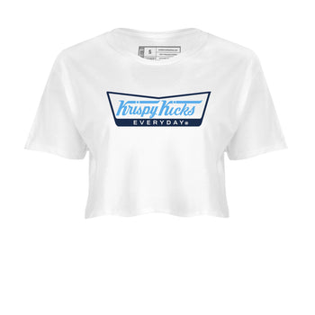 1s Obsidian shirts to match jordans krispy Kicks shirts to match Jordans AJ1 Retro Low OG Obsidian match shoes to clothes SNRT Sneaker Tees unisex cotton White 2 crop tee