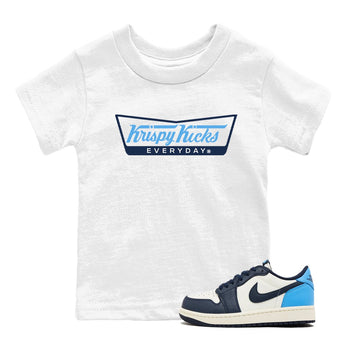 1s Obsidian shirts to match jordans krispy Kicks shirts to match Jordans AJ1 Retro Low OG Obsidian match shoes to clothes SNRT Sneaker Tees Youth Baby White 1 tee