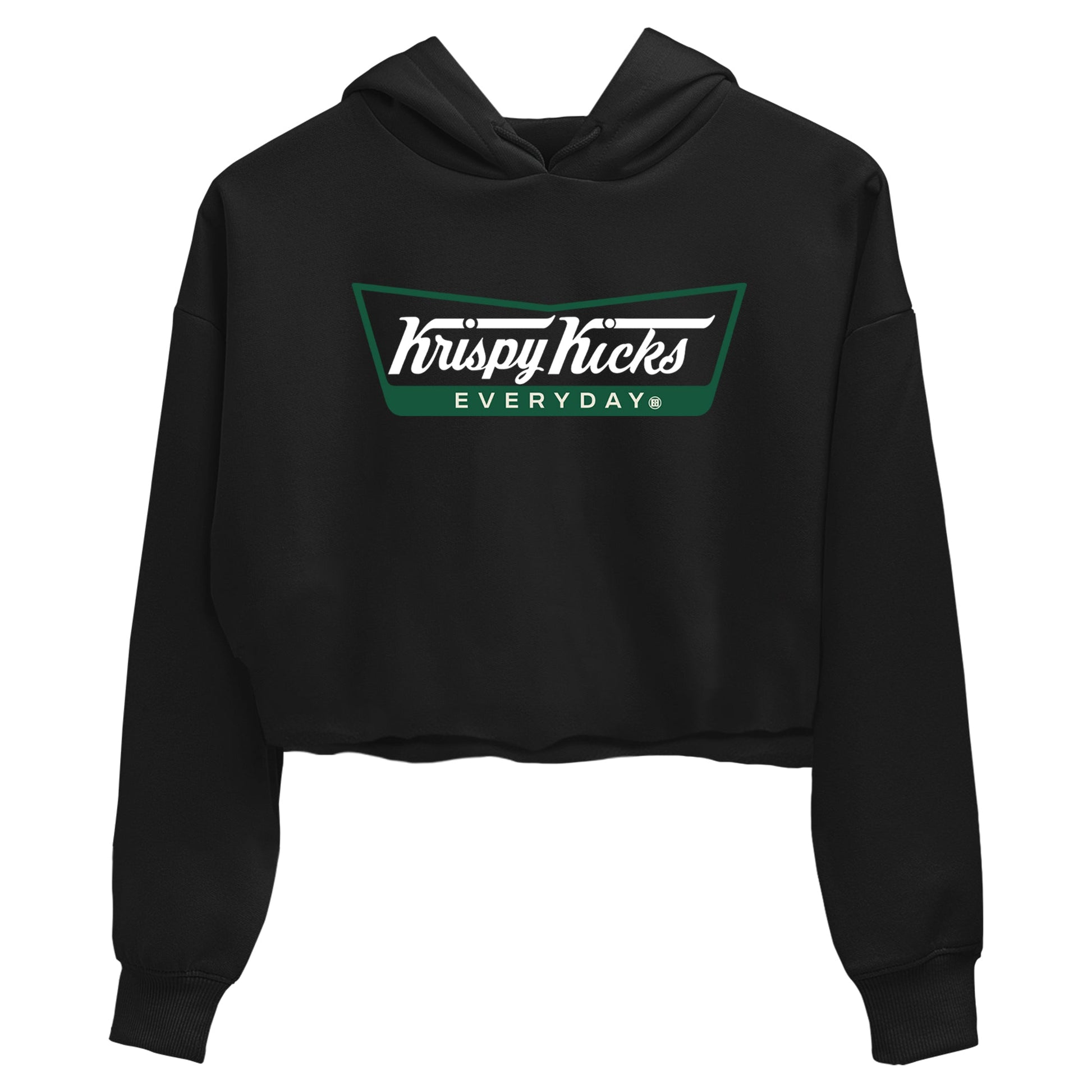 Sneaker Threads – Sneaker Tees To Match Air Jordan 1 Pro Green – Krispy Kicks Crop Tee Black 2. Perfect for Jordan releases 2025 colorways.