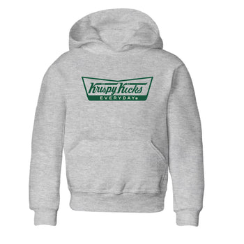 Sneaker Threads – Sneaker Tees To Match Air Jordan 1 Pro Green – Krispy Kicks Youth Graphic Tee Heather Grey 2. Perfect for Jordan releases 2025 colorways.