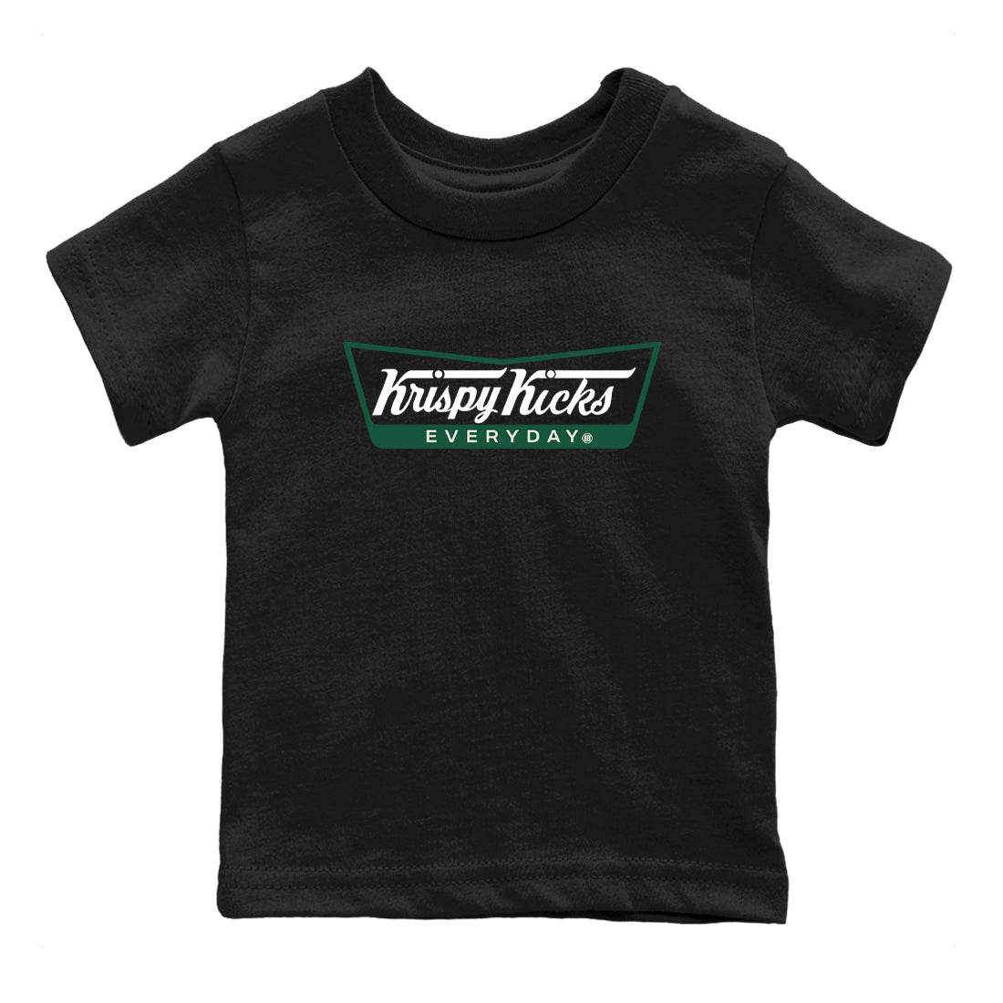Sneaker Threads – Sneaker Tees To Match Air Jordan 1 Pro Green – Krispy Kicks Youth Graphic Tee Black 2. Perfect for Jordan releases 2025 colorways.