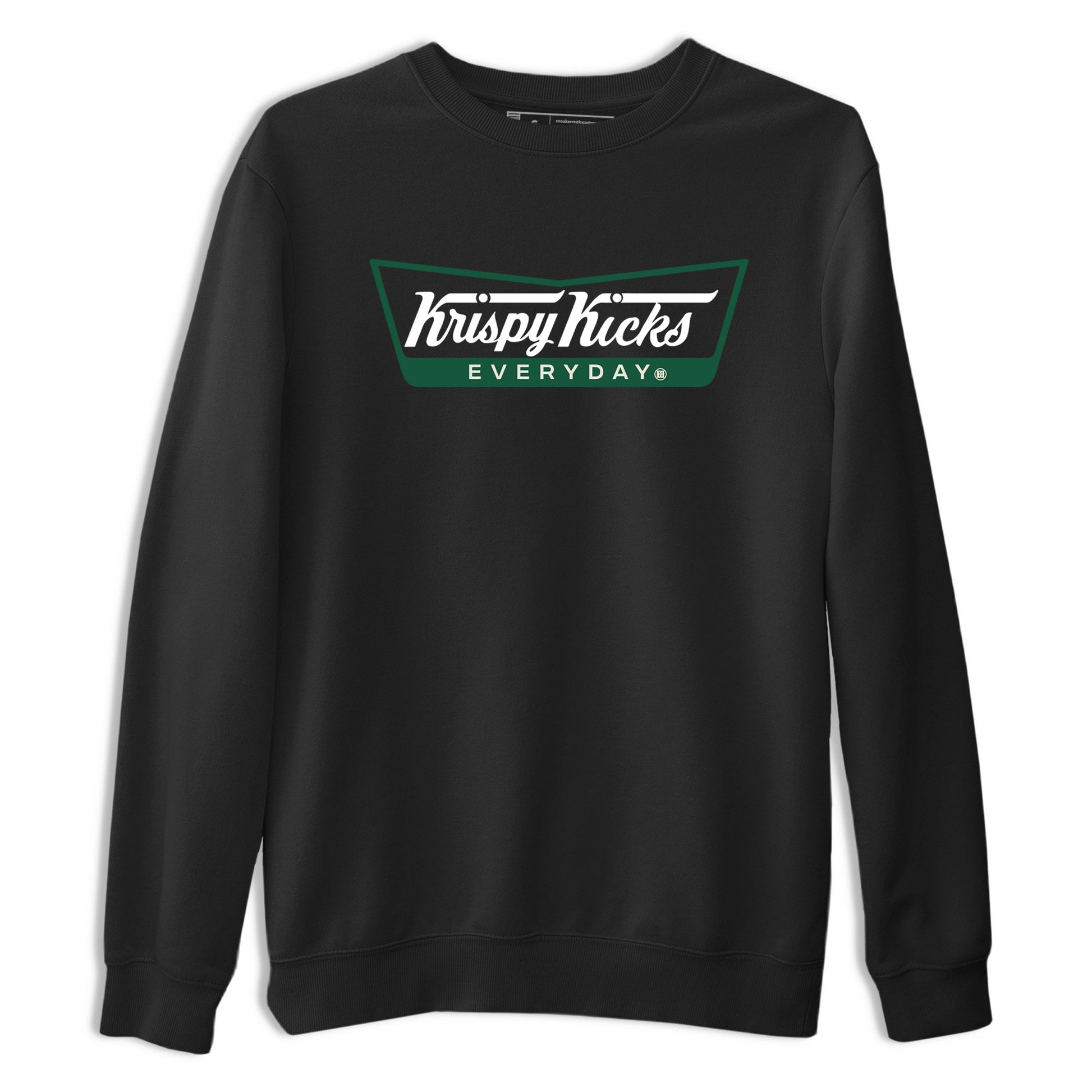 Sneaker Threads – Sneaker Tees To Match Air Jordan 1 Pro Green – Krispy Kicks Graphic Tee Black 2. Perfect for Jordan releases 2025 colorways.