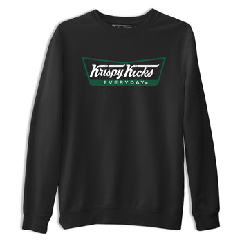 Sneaker Threads – Sneaker Tees To Match Air Jordan 1 Pro Green – Krispy Kicks Graphic Tee Black 2. Perfect for Jordan releases 2025 colorways.