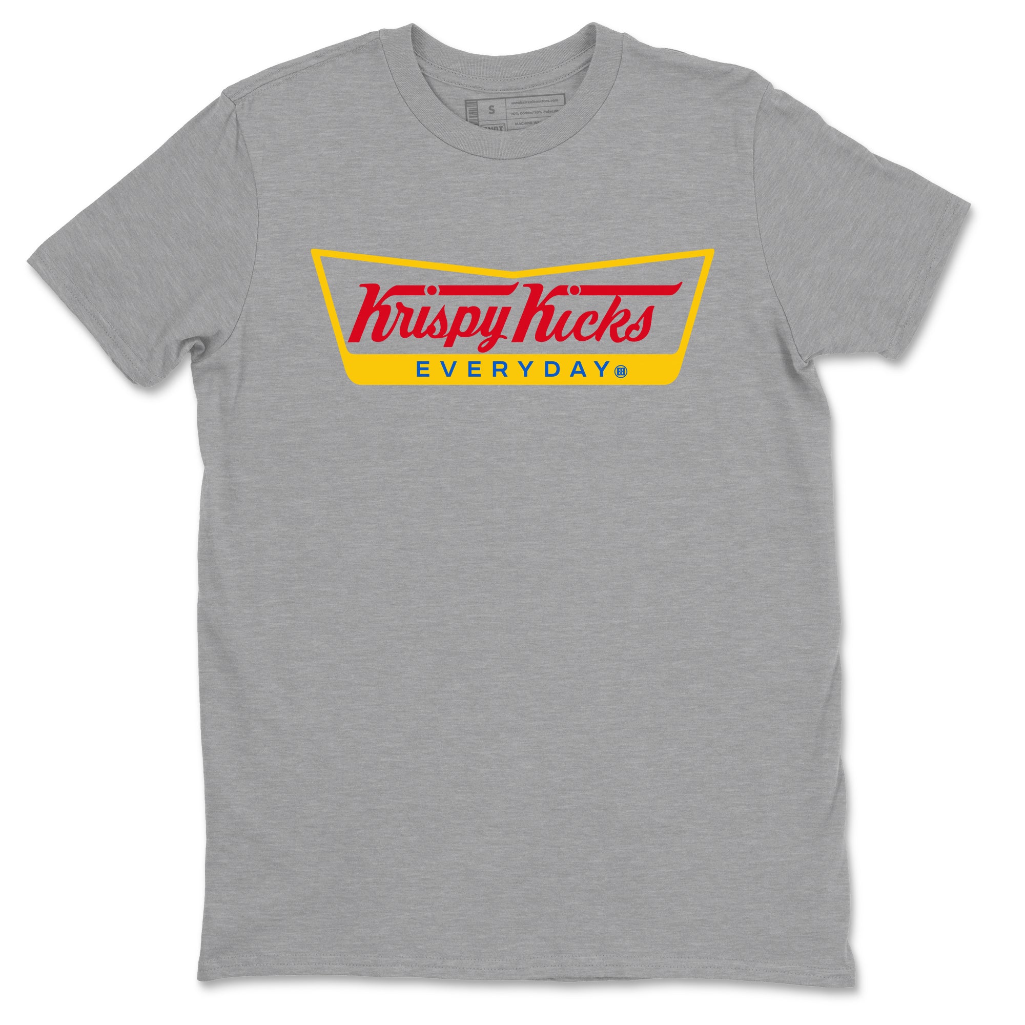 Air Jordan 1 Low x Travis Scott x Canary shirts to match jordans Krispy Kicks sneaker match tees Travis Scott Canary SNRT Sneaker Release Tees unisex cotton Heather Grey 2 crew neck shirts