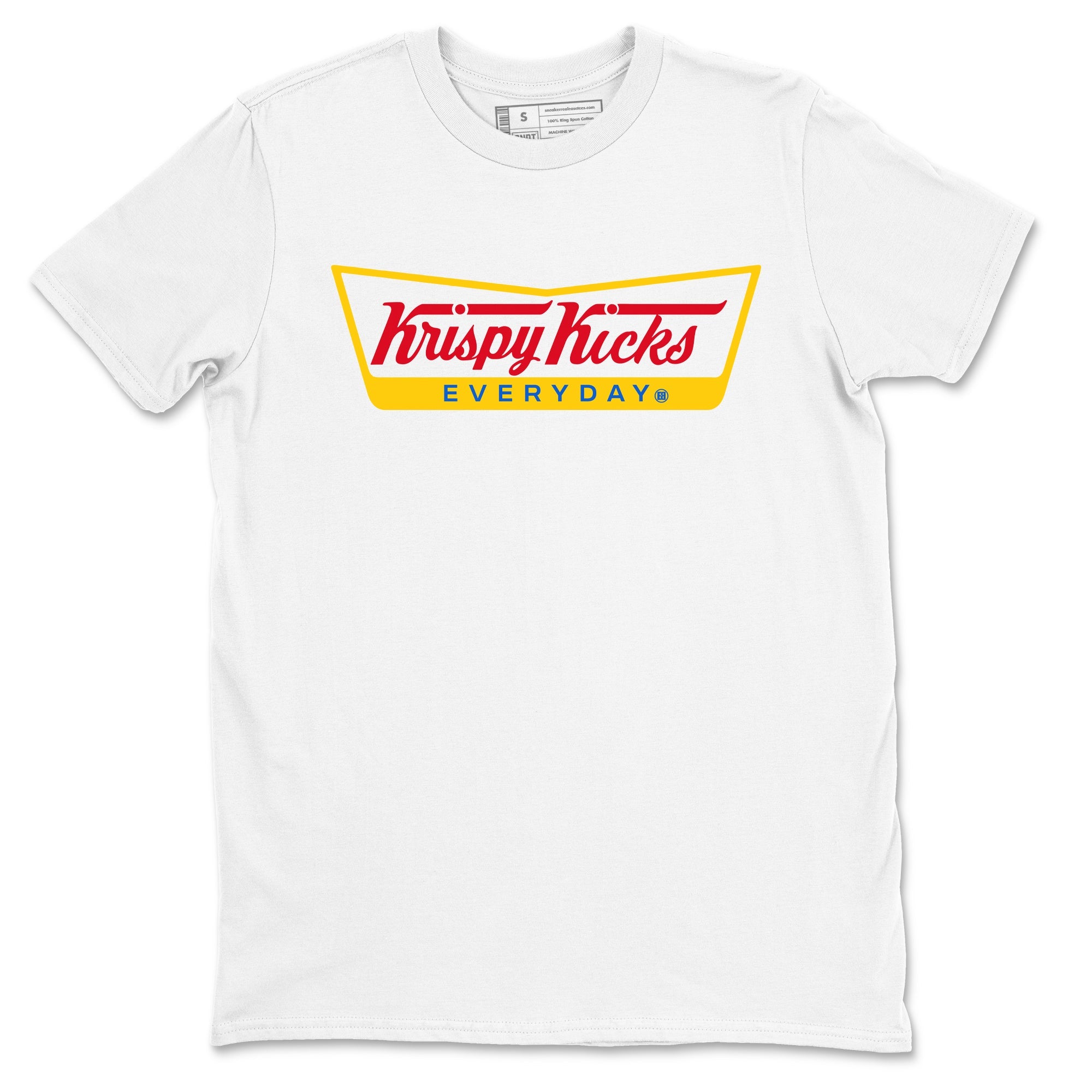 Air Jordan 1 Low x Travis Scott x Canary shirts to match jordans Krispy Kicks sneaker match tees Travis Scott Canary SNRT Sneaker Release Tees unisex cotton White 2 crew neck shirts