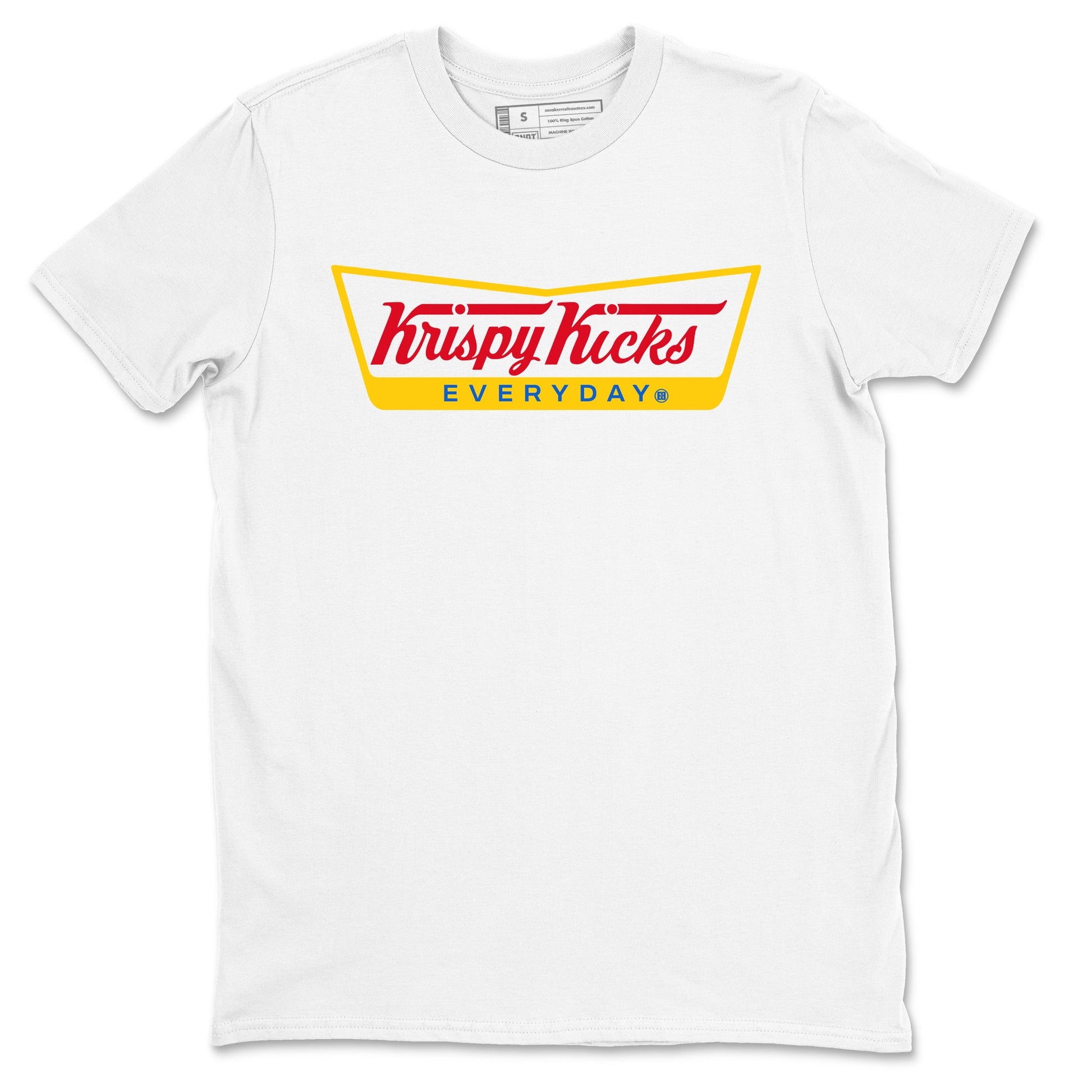 Air Jordan 1 Low x Travis Scott x Canary shirts to match jordans Krispy Kicks sneaker match tees Travis Scott Canary SNRT Sneaker Release Tees unisex cotton White 2 crew neck shirts