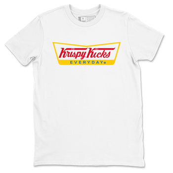 Air Jordan 1 Low x Travis Scott x Canary shirts to match jordans Krispy Kicks sneaker match tees Travis Scott Canary SNRT Sneaker Release Tees unisex cotton White 2 crew neck shirts