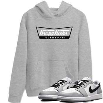 1s Wolf Grey shirts to match jordans Krispy Kicks sneaker match tees Air Jordan 1 Wolf Grey SNRT Sneaker Tees streetwear brand Heather Grey 1 unisex cotton tee