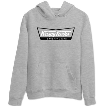 1s Wolf Grey shirts to match jordans Krispy Kicks sneaker match tees Air Jordan 1 Wolf Grey SNRT Sneaker Tees streetwear brand Heather Grey 2 unisex cotton tee