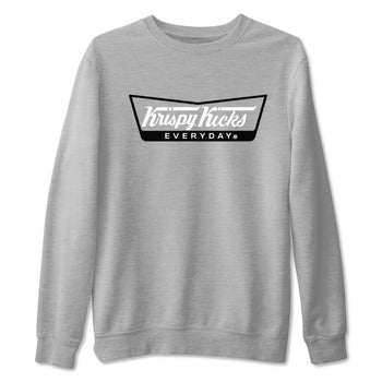 1s Wolf Grey shirts to match jordans Krispy Kicks sneaker match tees Air Jordan 1 Wolf Grey SNRT Sneaker Tees streetwear brand Heather Grey 2 unisex cotton tee