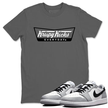 1s Wolf Grey shirts to match jordans Krispy Kicks sneaker match tees Air Jordan 1 Wolf Grey SNRT Sneaker Tees streetwear brand Cool Grey 1 unisex cotton tee