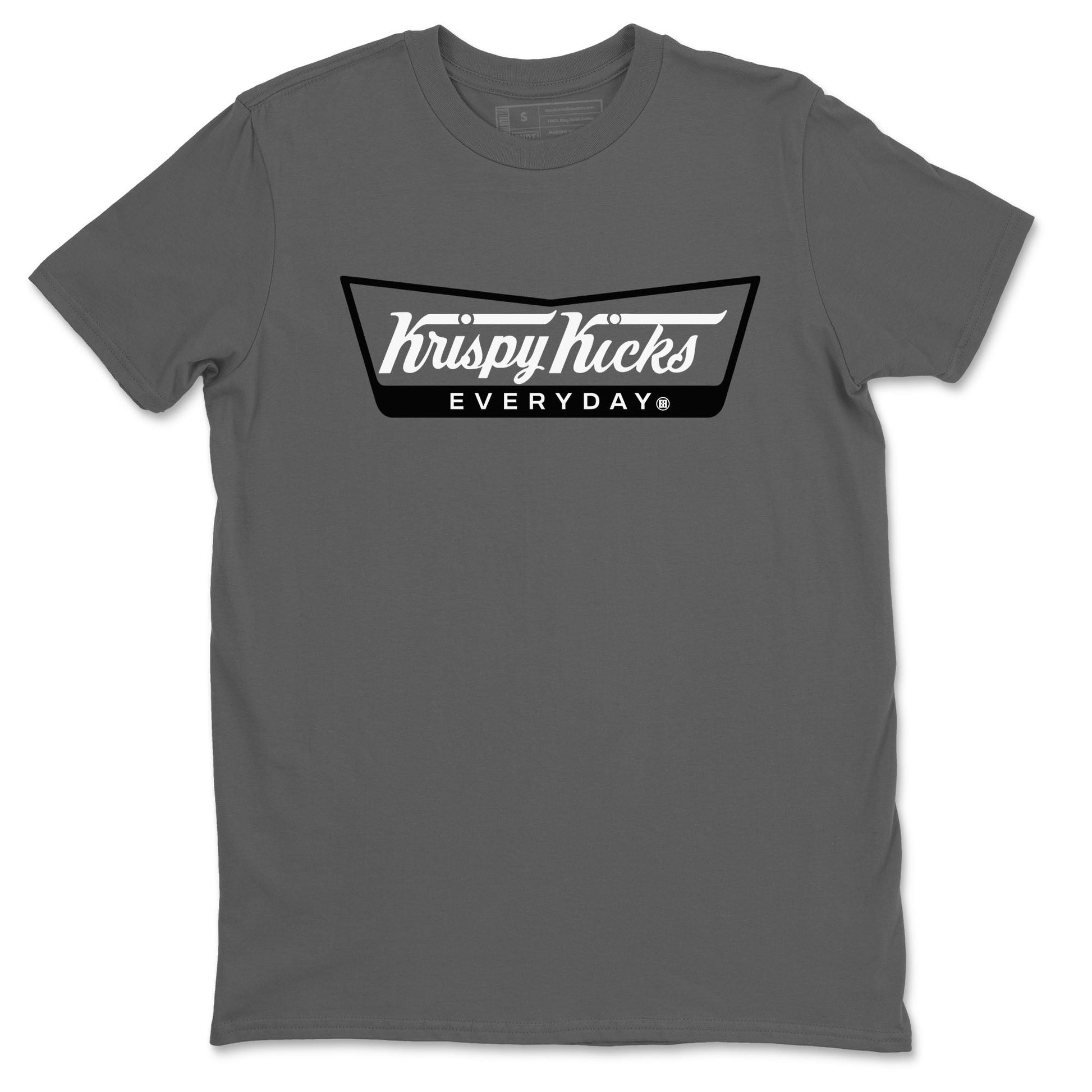 1s Wolf Grey shirts to match jordans Krispy Kicks sneaker match tees Air Jordan 1 Wolf Grey SNRT Sneaker Tees streetwear brand Cool Grey 2 unisex cotton tee