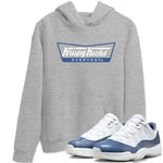 AJ11 Diffused Blue shirts to match jordans Krispy Kicks sneaker match tees Air Jordan 11 Diffused Blue SNRT Sneaker Tees streetwear brand Heather Grey 1 unisex cotton tee