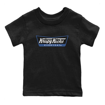 AJ11 Diffused Blue shirts to match jordans Krispy Kicks sneaker match tees Air Jordan 11 Diffused Blue SNRT Sneaker Tees streetwear brand Baby and Youth Black 2 cotton tee