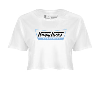 11s Legend Blue shirts to match jordans Krispy Kicks sneaker match tees Air Jordan 11 Legend Blue SNRT Sneaker Release Tees unisex cotton White 2 Crop Shirts