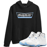 11s Legend Blue shirts to match jordans Krispy Kicks sneaker match tees Air Jordan 11 Legend Blue SNRT Sneaker Release Tees unisex cotton Black 1 crew neck shirts