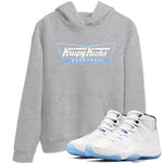 11s Legend Blue shirts to match jordans Krispy Kicks sneaker match tees Air Jordan 11 Legend Blue SNRT Sneaker Release Tees unisex cotton Heather Grey 1 crew neck shirts