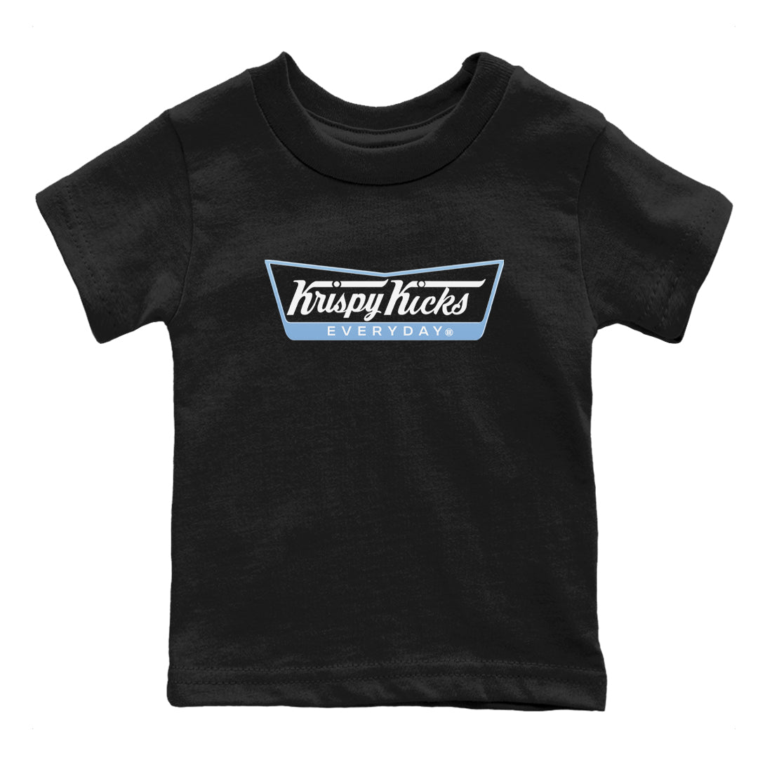 11s Legend Blue shirts to match jordans Krispy Kicks sneaker match tees Air Jordan 11 Legend Blue SNRT Sneaker Release Tees Youth Baby Black 2 crew neck shirts