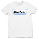 11s Legend Blue shirts to match jordans Krispy Kicks sneaker match tees Air Jordan 11 Legend Blue SNRT Sneaker Release Tees unisex cotton White 2 crew neck shirts