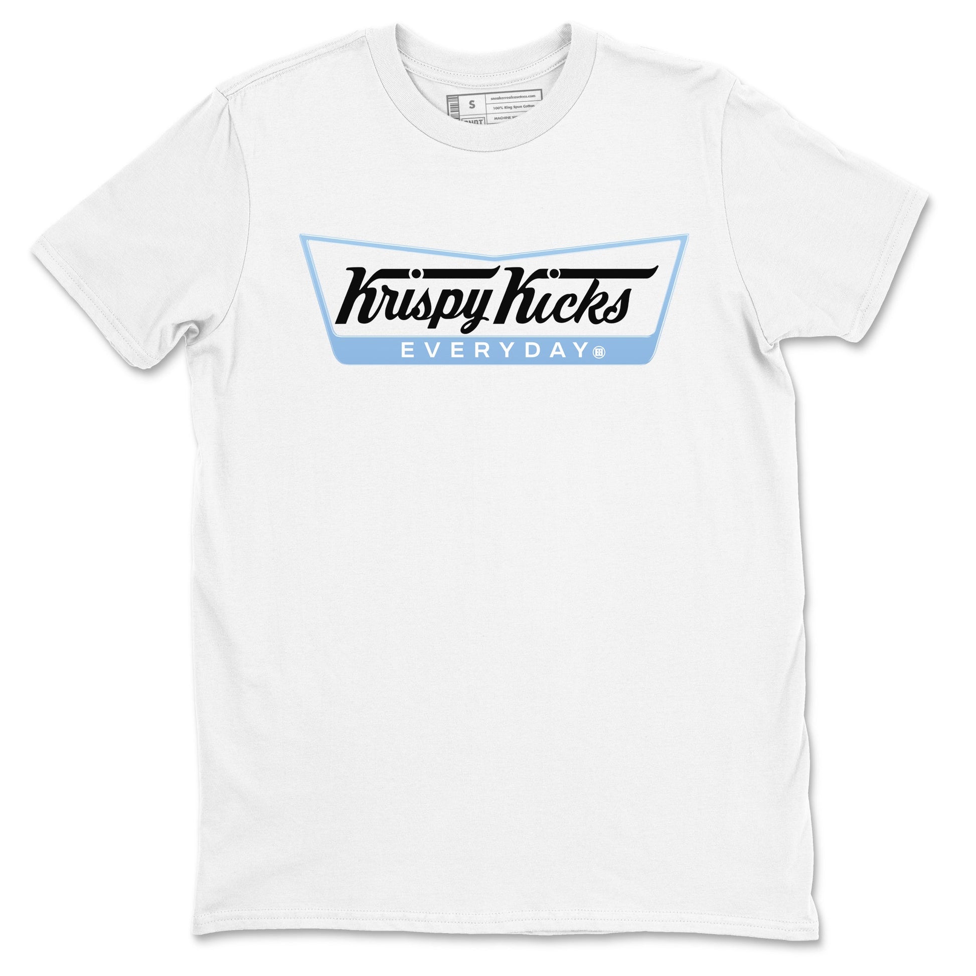 11s Legend Blue shirts to match jordans Krispy Kicks sneaker match tees Air Jordan 11 Legend Blue SNRT Sneaker Release Tees unisex cotton White 2 crew neck shirts