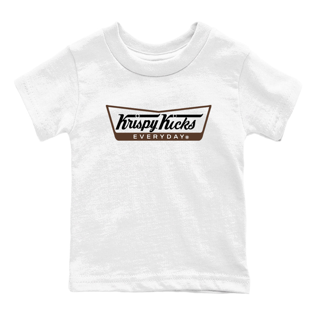 12s Baroque Brown shirts to match jordans Krispy Kicks sneaker match tees Air Jordan 12 Baroque Brown match shoes to clothes SNRT Sneaker Tees Youth Baby White 2 tee
