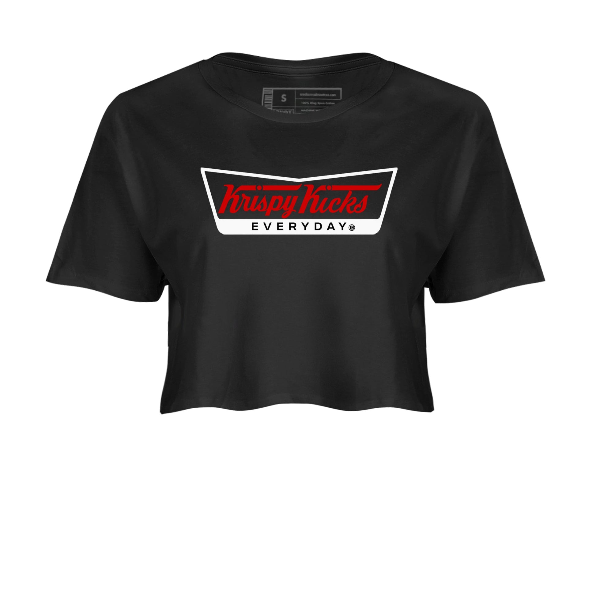 Air Jordan 14 Black Toe t shirts to match sneakers Krispy Kicks sneaker match tees 14s Black Toe sneaker match tee SNRT Sneaker Tees unisex cotton Black 2 crop tee