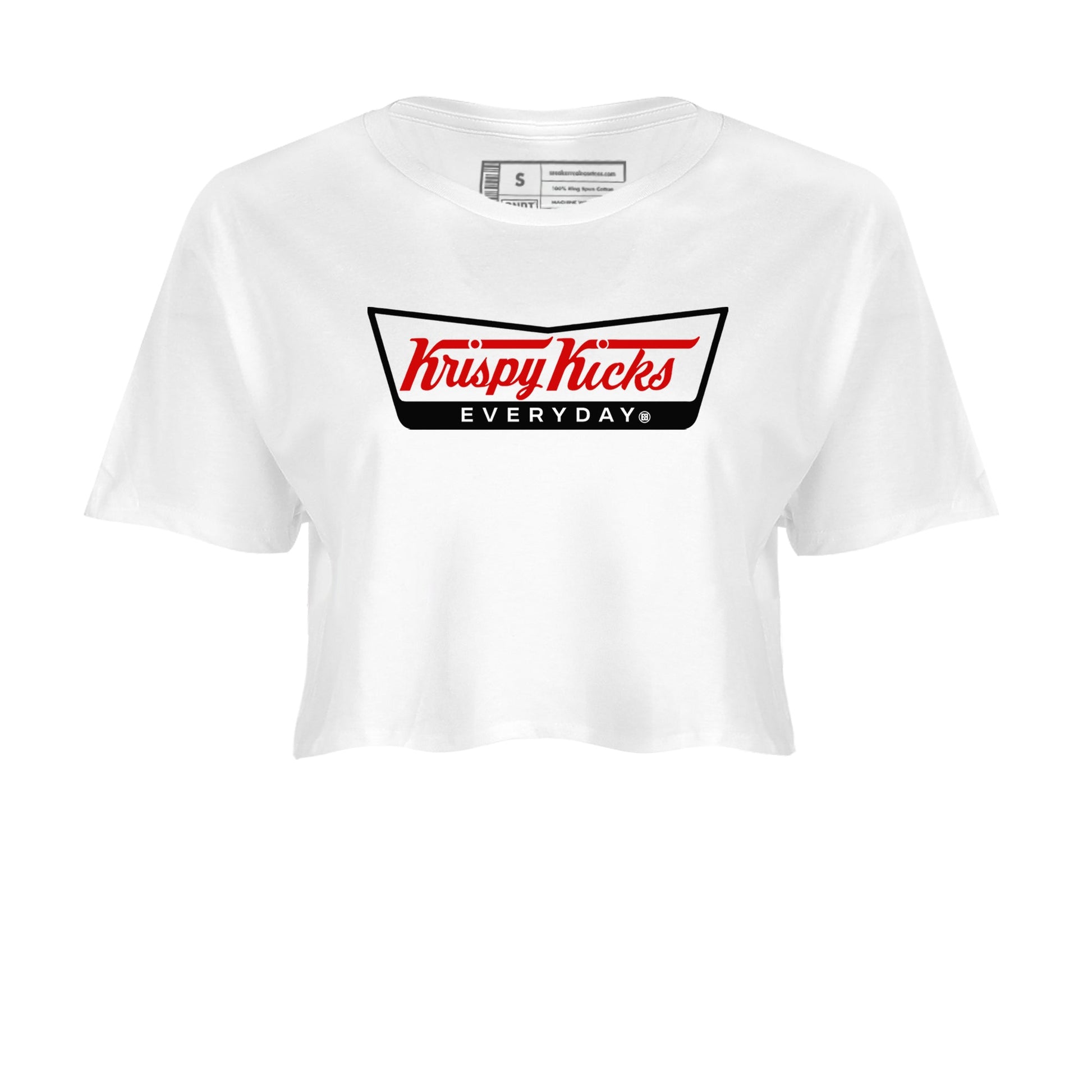 Air Jordan 14 Black Toe t shirts to match sneakers Krispy Kicks sneaker match tees 14s Black Toe sneaker match tee SNRT Sneaker Tees unisex cotton White 2 crop tee