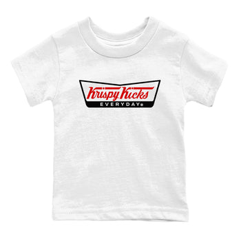Air Jordan 14 Black Toe t shirts to match sneakers Krispy Kicks sneaker match tees 14s Black Toe sneaker match tee SNRT Sneaker Tees Youth Baby White 2 tee