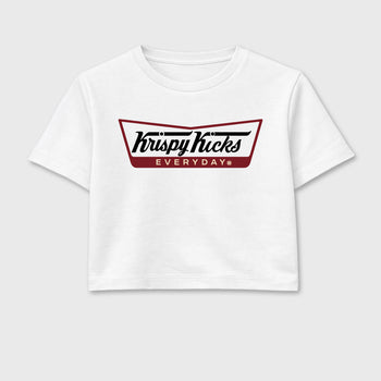 Krispy Kicks women’s crop tee designed to match the Air Jordan 3 Bin 23, featuring coordinated White 2 options for a perfect streetwear vibe.