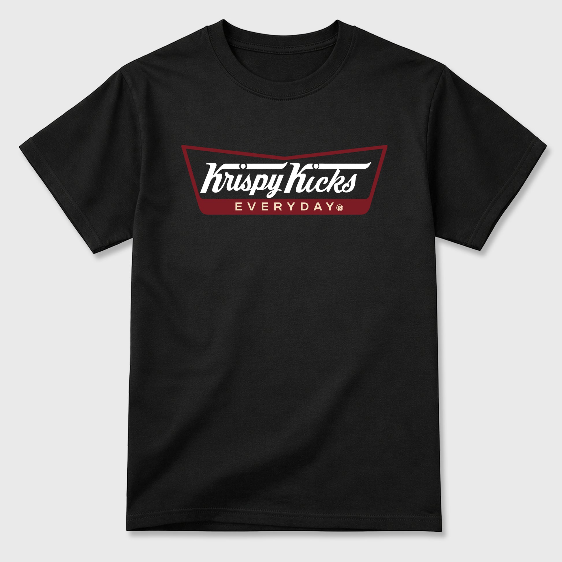 Krispy Kicks Graphic T-Shirt sneaker match tee designed for the Air Jordan 3 Bin 23, featuring coordinated color options for a perfect streetwear match. Black 2 shirt.