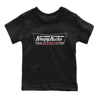 3s Black Cement shirts to match jordans Krispy Kicks sneaker match tees Air Jordan 3 Black Cement match shoes to clothes SNRT Sneaker Tees Youth Baby Black 2 tee