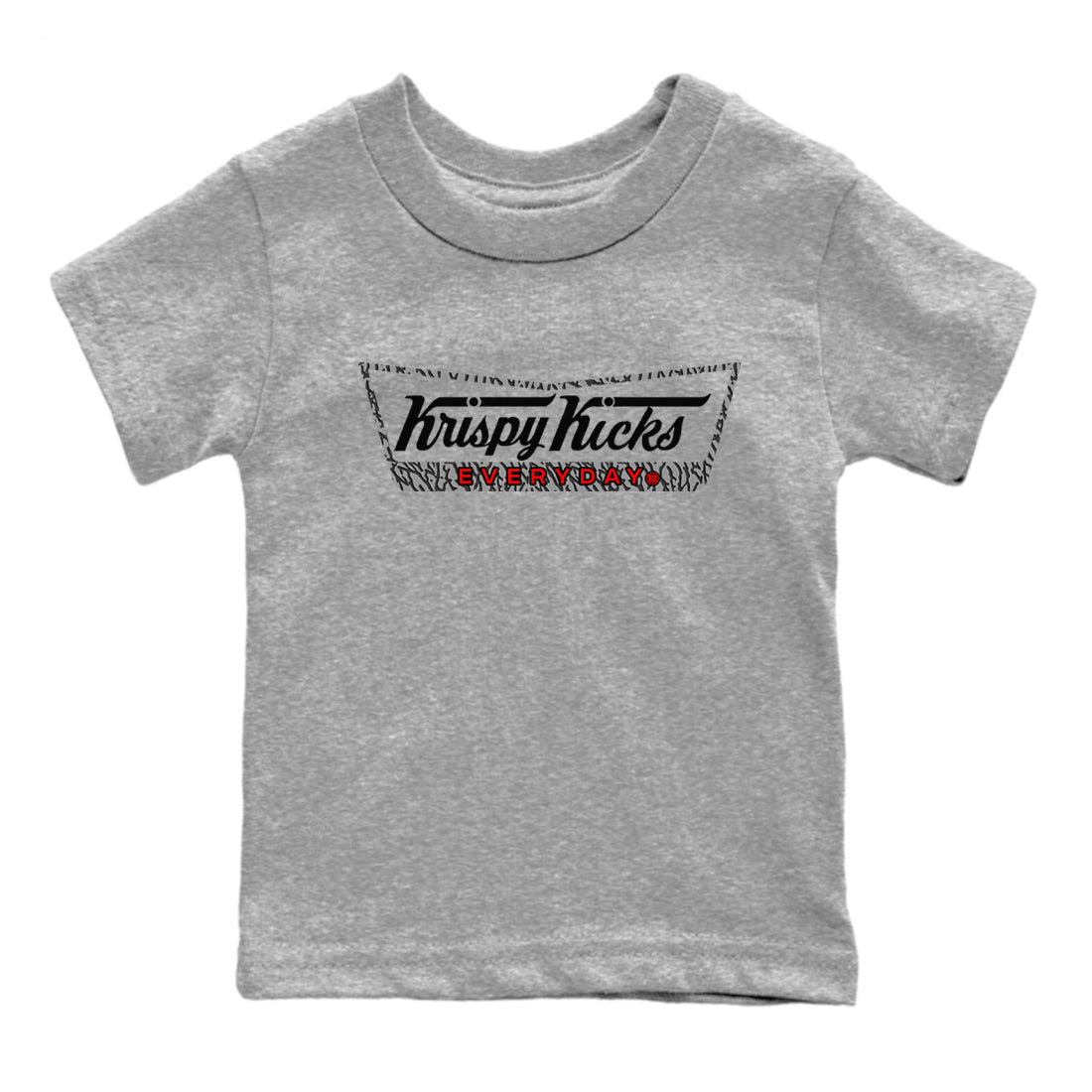 3s Black Cement shirts to match jordans Krispy Kicks sneaker match tees Air Jordan 3 Black Cement match shoes to clothes SNRT Sneaker Tees Youth Baby Heather Grey 2 tee