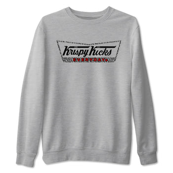 3s Black Cement shirts to match jordans Krispy Kicks sneaker match tees Air Jordan 3 Black Cement match shoes to clothes SNRT Sneaker Tees unisex cotton Heather Grey 2 shirts
