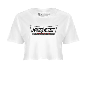 AJ3 Cement Grey shirts to match jordans Krispy Kicks sneaker match tees Air Jordan 3 Cement Grey SNRT Sneaker Tees streetwear brand White 2 crop tee