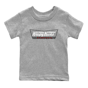 AJ3 Cement Grey shirts to match jordans Krispy Kicks sneaker match tees Air Jordan 3 Cement Grey SNRT Sneaker Tees streetwear brand Baby and Youth Heather Grey 2 cotton tee