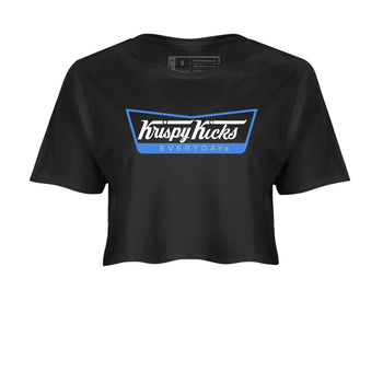 Air Jordan 3 Lucky Shorts shirts to match jordans Krispy Kicks sneaker match tees Air Jordan 3 Retro Lucky Shorts match shoes to clothes SNRT Sneaker Tees unisex cotton Black 2 crop tee