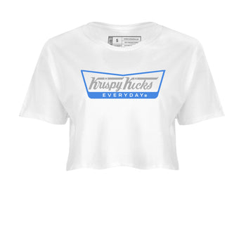 Air Jordan 3 Lucky Shorts shirts to match jordans Krispy Kicks sneaker match tees Air Jordan 3 Retro Lucky Shorts match shoes to clothes SNRT Sneaker Tees unisex cotton White 2 crop tee