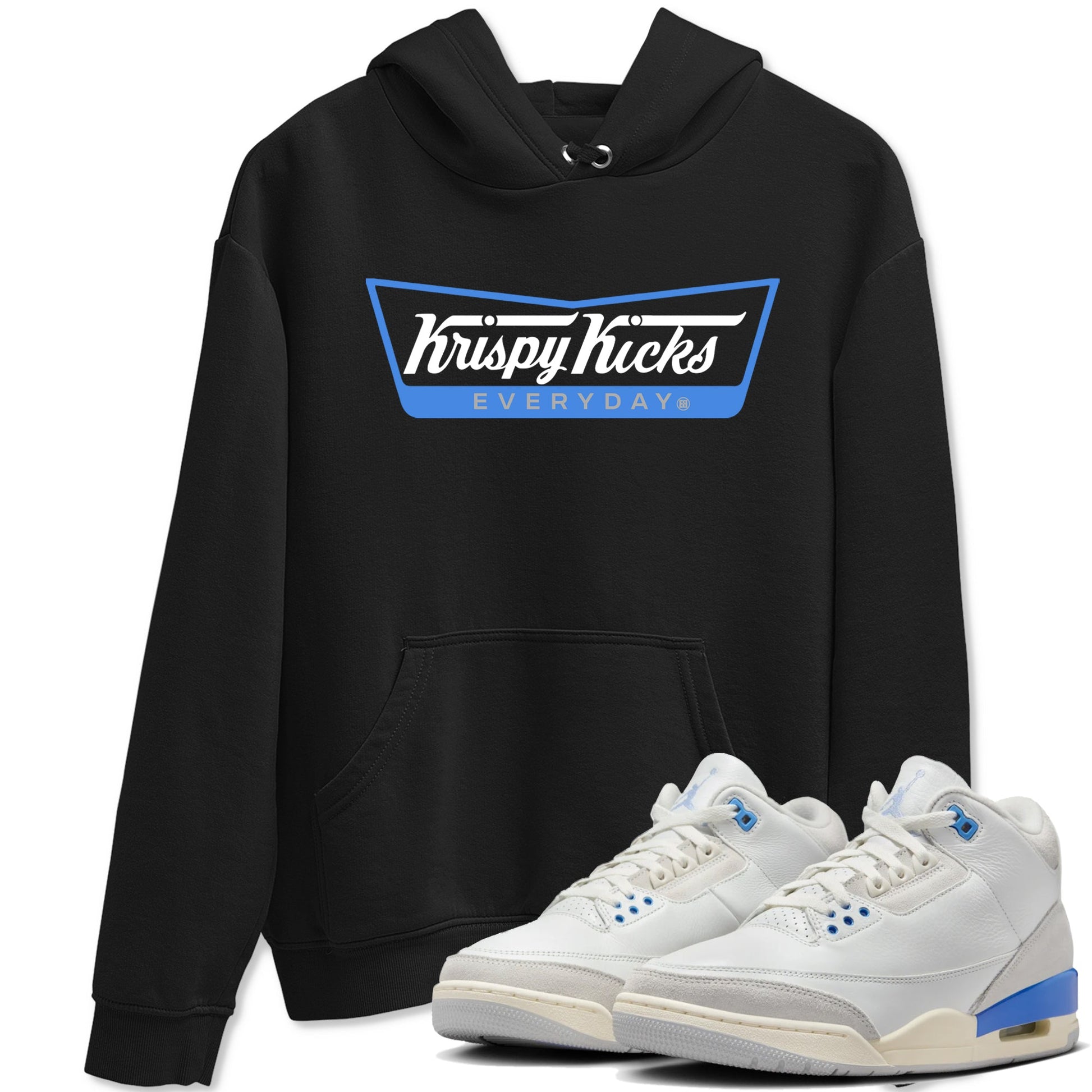 Air Jordan 3 Lucky Shorts shirts to match jordans Krispy Kicks sneaker match tees Air Jordan 3 Retro Lucky Shorts match shoes to clothes SNRT Sneaker Tees unisex cotton Black 1 shirts