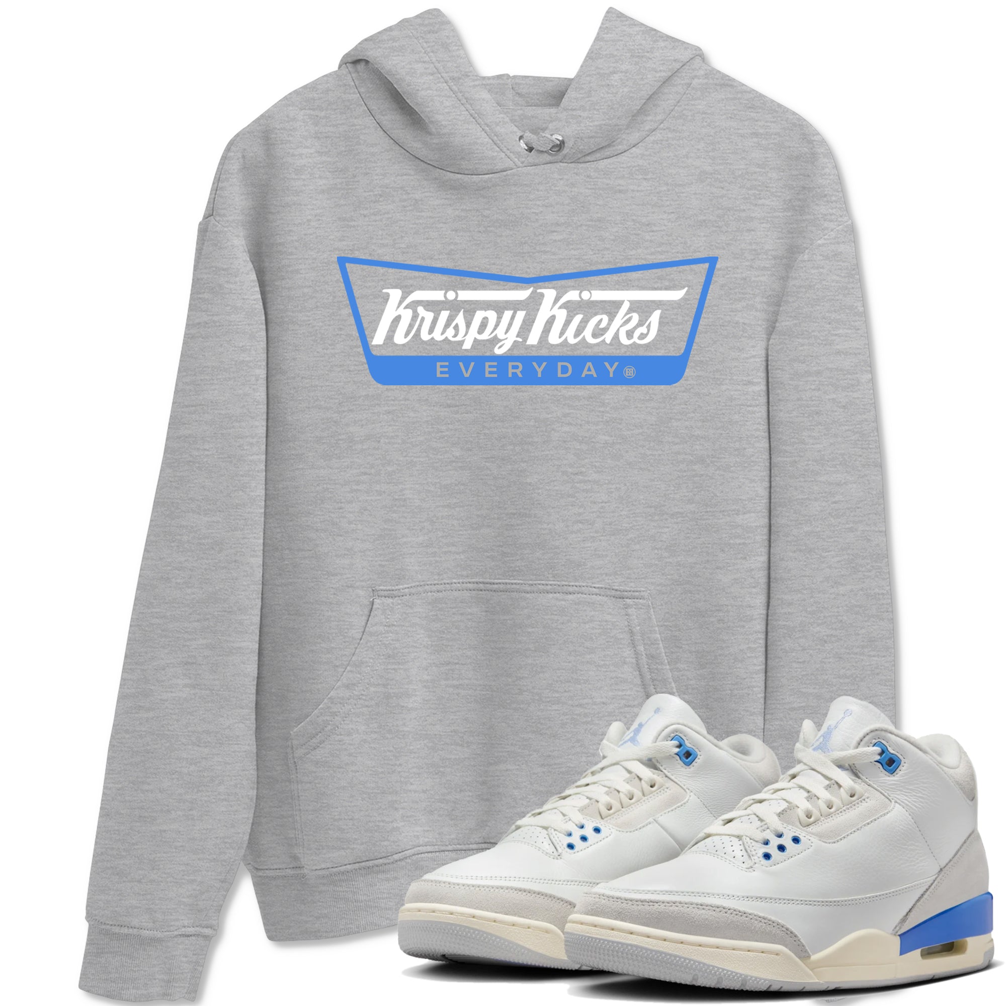 Air Jordan 3 Lucky Shorts shirts to match jordans Krispy Kicks sneaker match tees Air Jordan 3 Retro Lucky Shorts match shoes to clothes SNRT Sneaker Tees unisex cotton Heather Grey 1 shirts