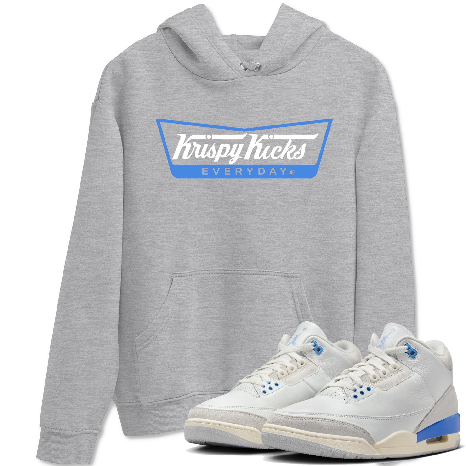 Air Jordan 3 Lucky Shorts shirts to match jordans Krispy Kicks sneaker match tees Air Jordan 3 Retro Lucky Shorts match shoes to clothes SNRT Sneaker Tees unisex cotton Heather Grey 1 shirts